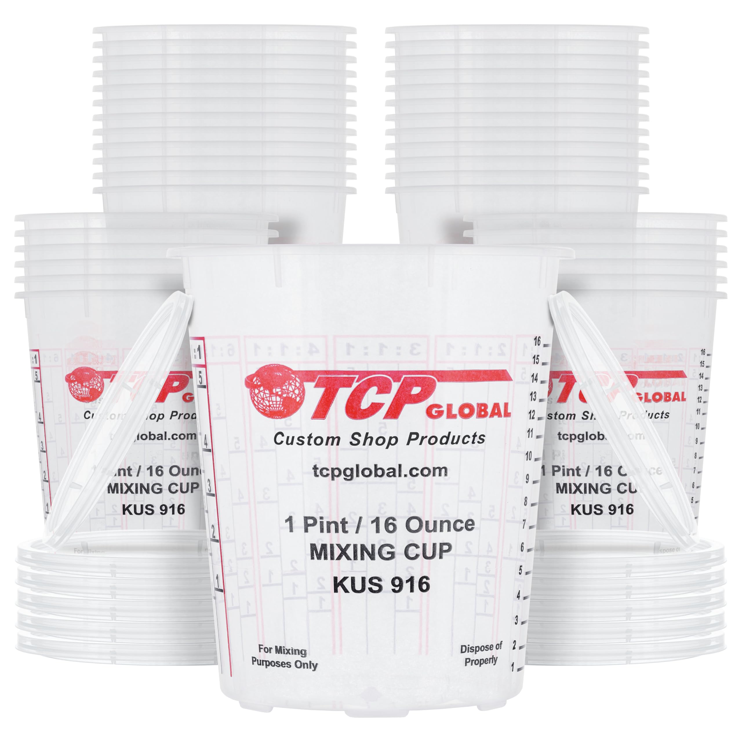 Custom Shop 16 oz mixing cups box of 36 for bulk projects
