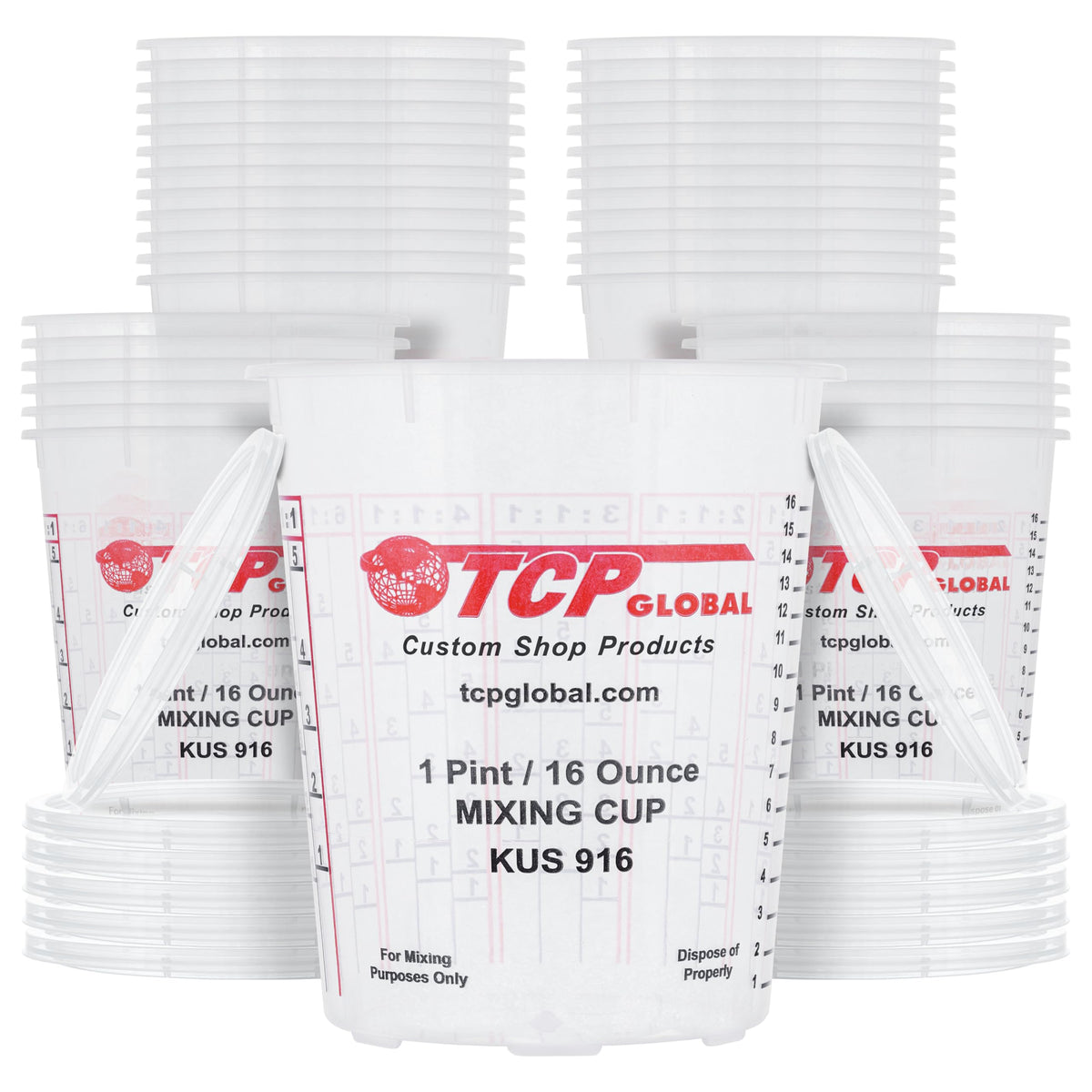 Custom Shop 16 oz mixing cups box of 36 for bulk projects