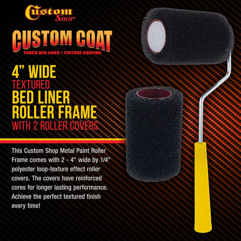 Custom Shop textured bed-liner roller covers deliver consistent texture in small areas