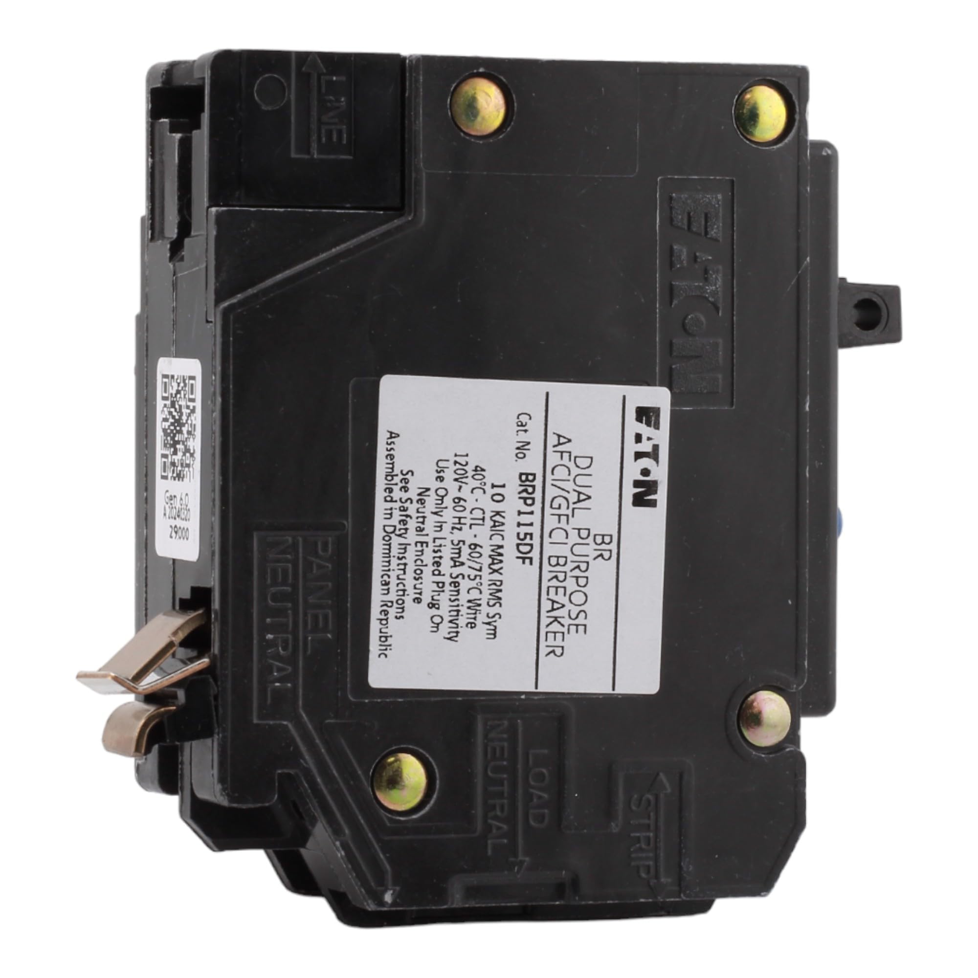 UL Listed stamp on BRP115DF signals safety compliance for home use