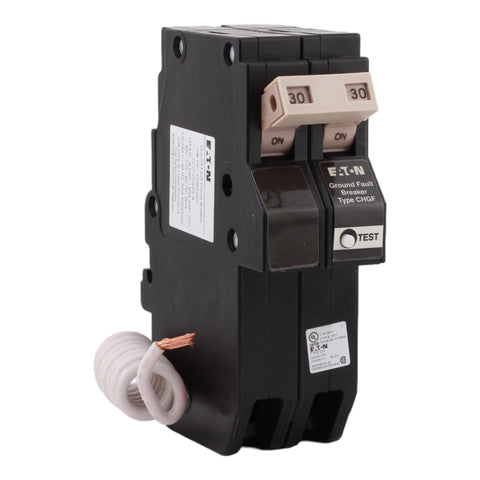 Cutler Hammer CHN230GF front view for reliable 240V circuit protection.