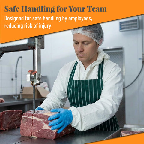 Cutlery Mania 65inch bone-in lamb blade for efficient bone-in portions.
