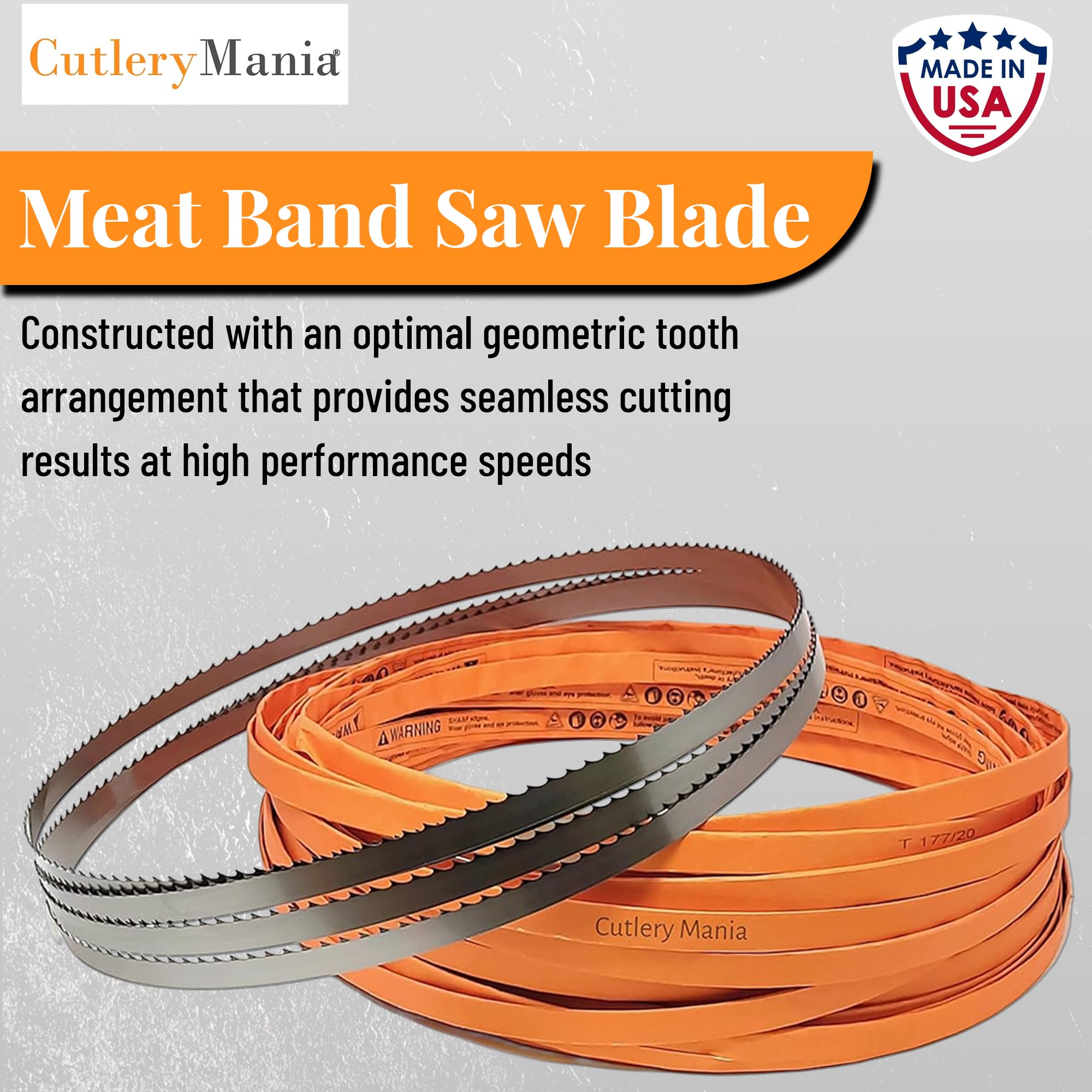 Cutlery Mania 65inch bone-in pork blade ready for steady cuts.