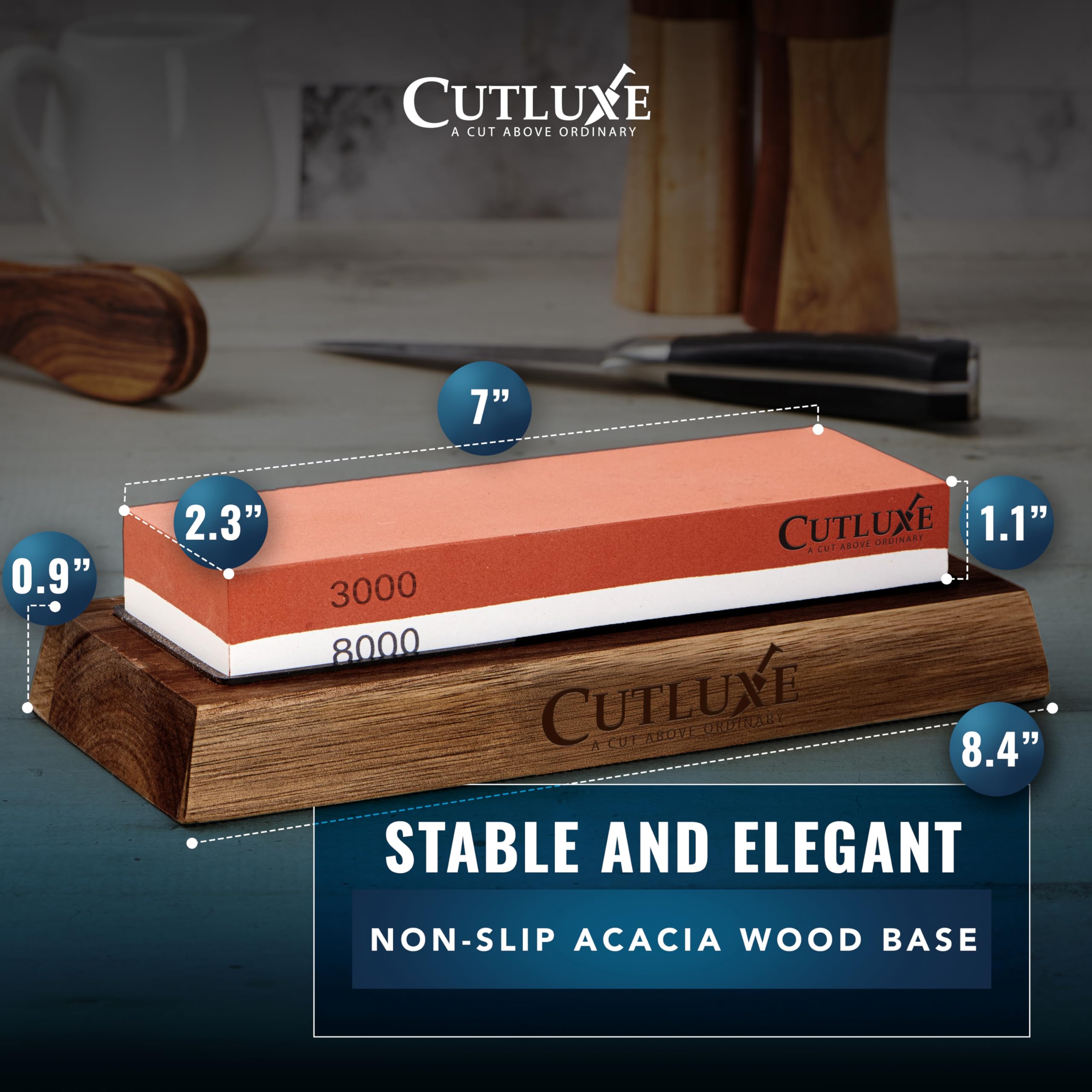 Cutluxe complete kit includes all components for a full sharpening routine.