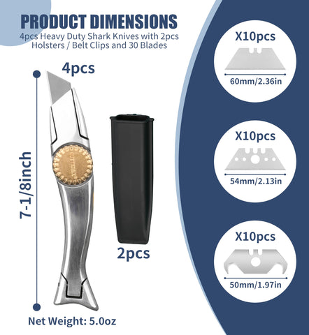 Cutterex SharkKnife ergonomic grip image, comfortable handling for precise, safe trimming.
