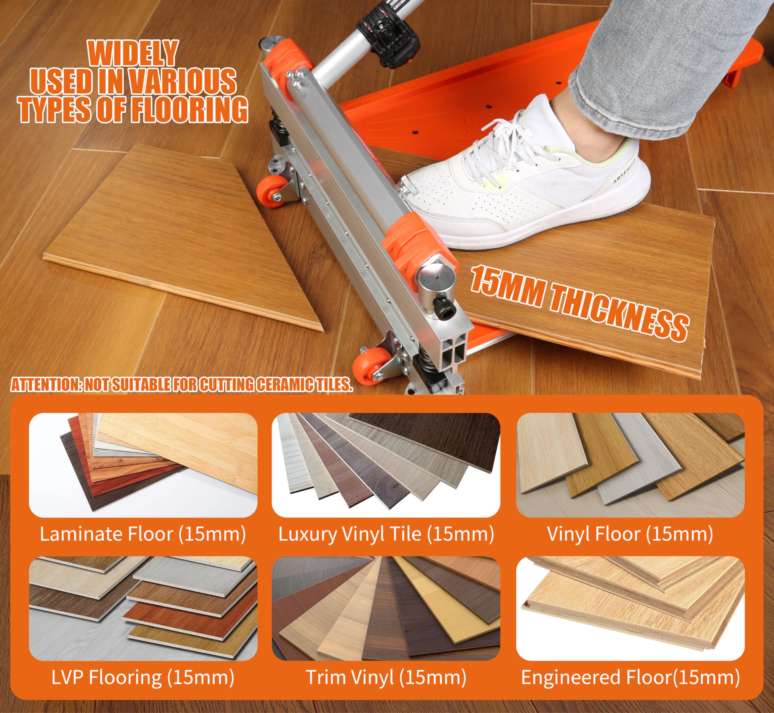 CUTTEREX levered handle reduces effort during cutting