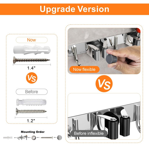 CUXIXA organization solution includes screws and expansion tubes for sturdy mounting.