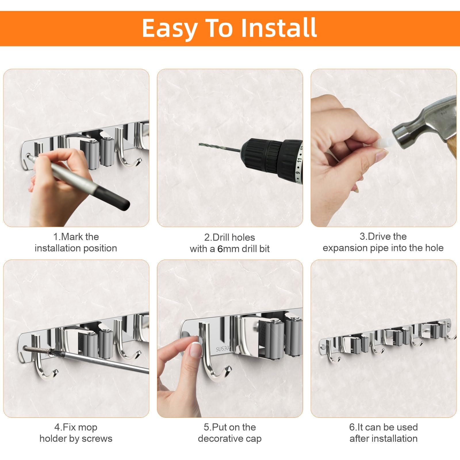 CUXIXA wall mount with simple installation makes setup fast.
