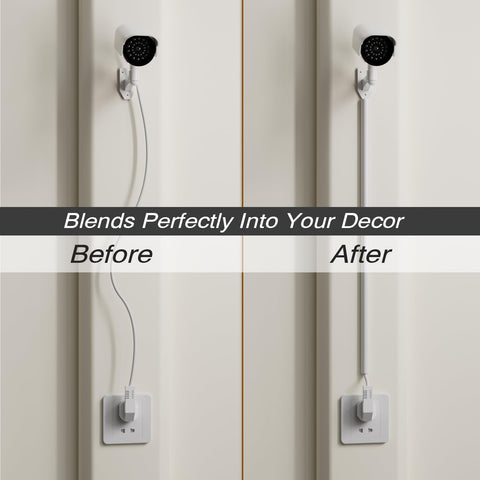 Cuysfead paintable and cuttable cable cover blends with any room color.