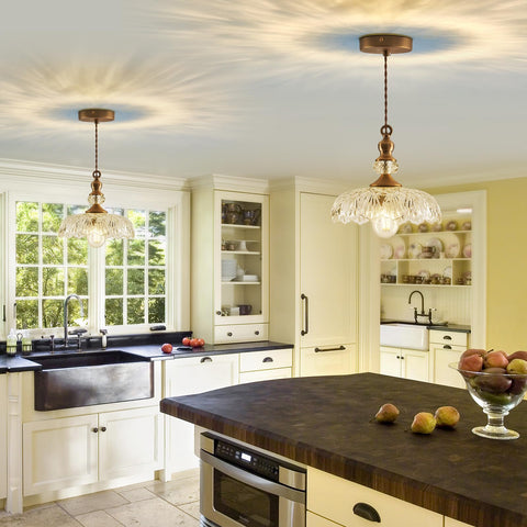CVKASH coffee shop-inspired pendant light emits soft ambient glow