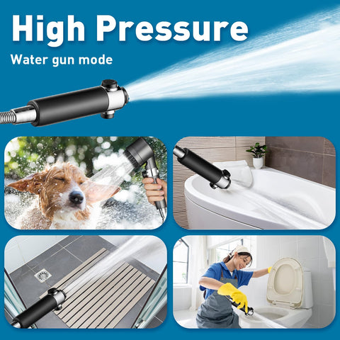 CWPW filtered shower head silicone massage brushes exfoliate and relax
