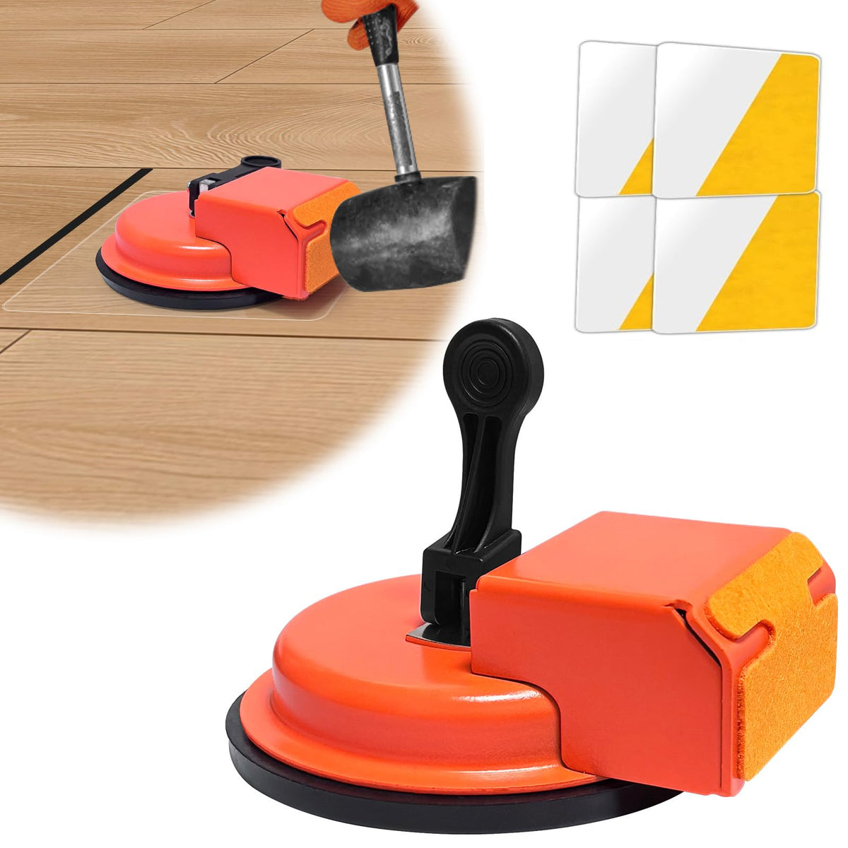 CWD&SQH floor-gap-fixing-tool in action with strong suction for fast repairs