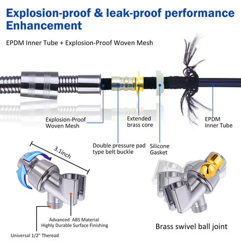 CWPW ANTOWER universal G1/2 connector supports easy DIY installation.