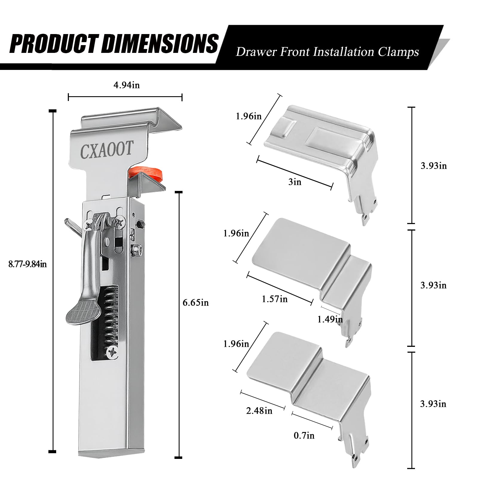 CXAOOT right-angle clamp stabilizes corners for flush, accurate panel mounting