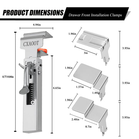 CXAOOT right-angle clamp stabilizes corners for flush, accurate panel mounting