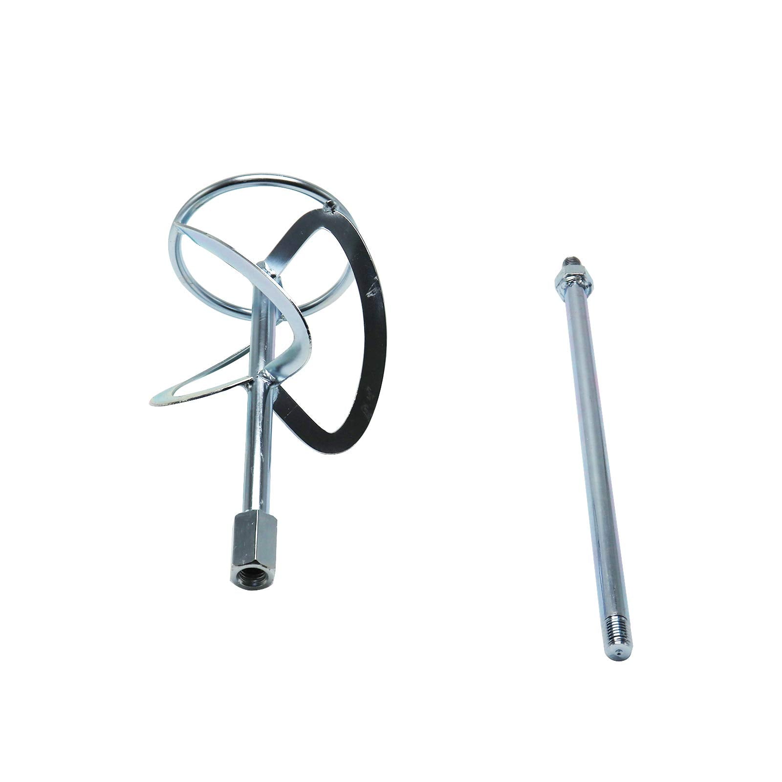 CXCESNS concrete mixing rod side view showing sturdy blades for reliability