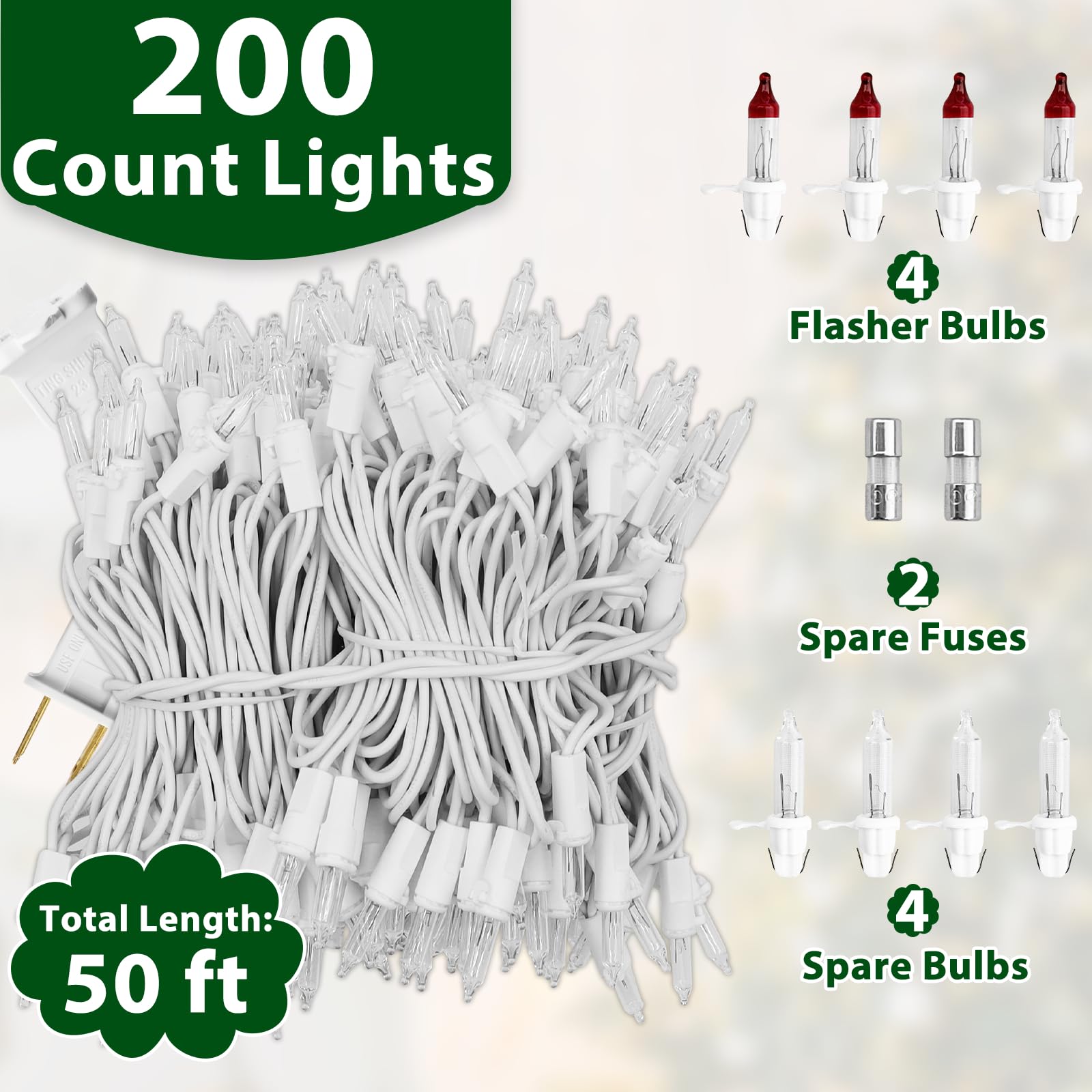 CXLHO end-to-end connection for 50ft lights enabling bigger holiday displays