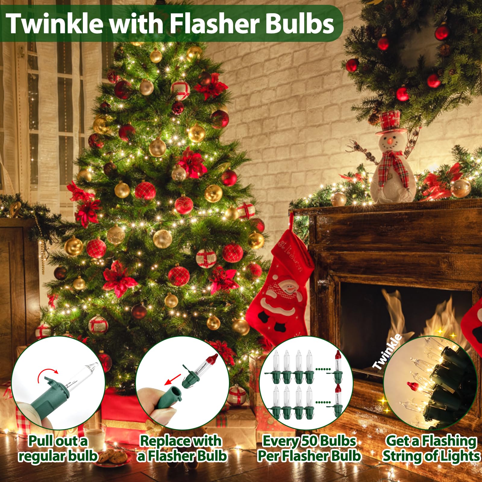 CXLHO twinkle bulbs add festive sparkle to décor