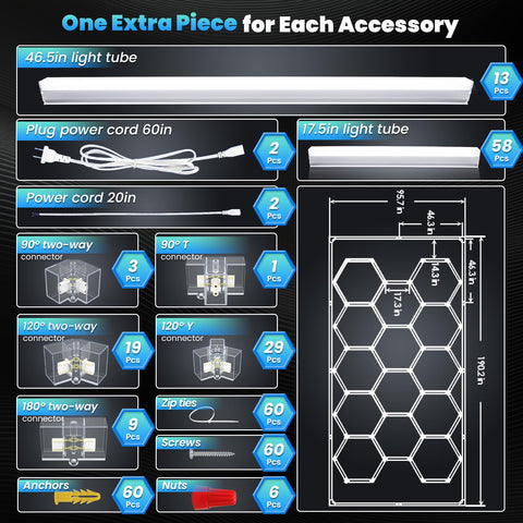 CyanCliff hexagonal LED system delivers energy-saving, wide-area brightness.