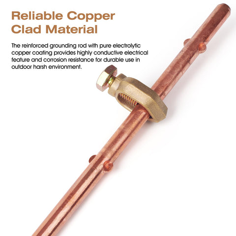 CYANTEKOMS 3/8-inch copper clamp provides a tight connection.