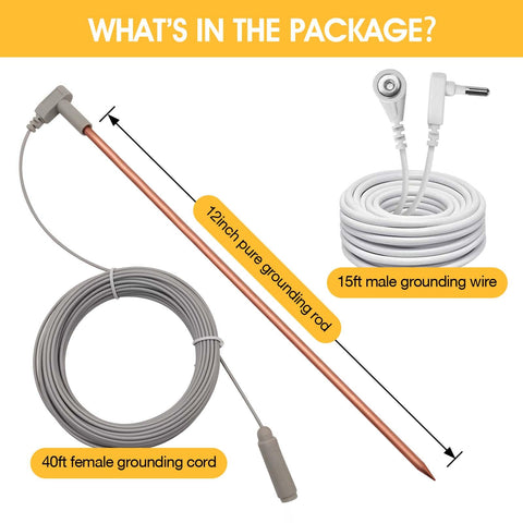 CYANTEKOMS grounding 40ft female cord connects to grounded outlets easily