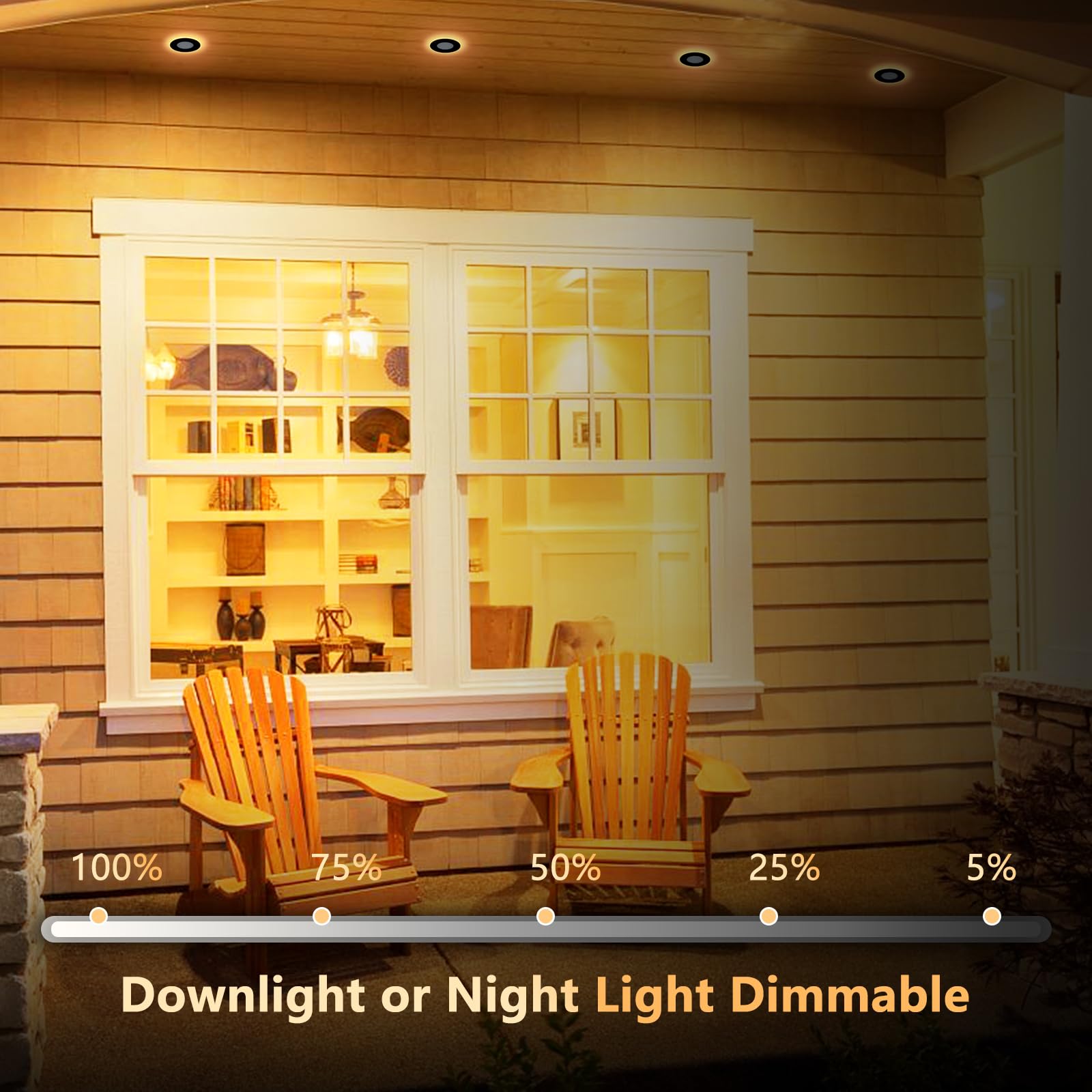 CycevSun canless outdoor soffit light designed for sheltered exterior spaces