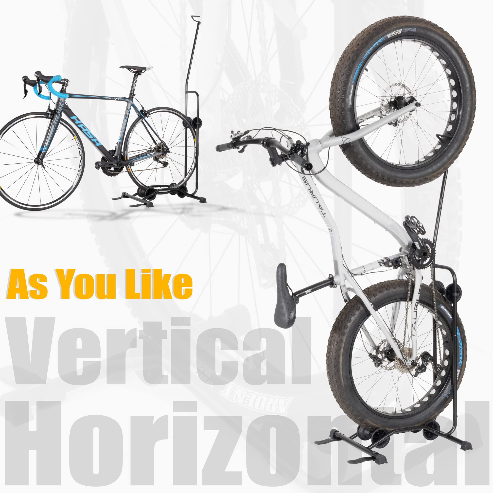 CyclingDeal Upright Bike Stand features adjustable rollers for diverse bike sizes.