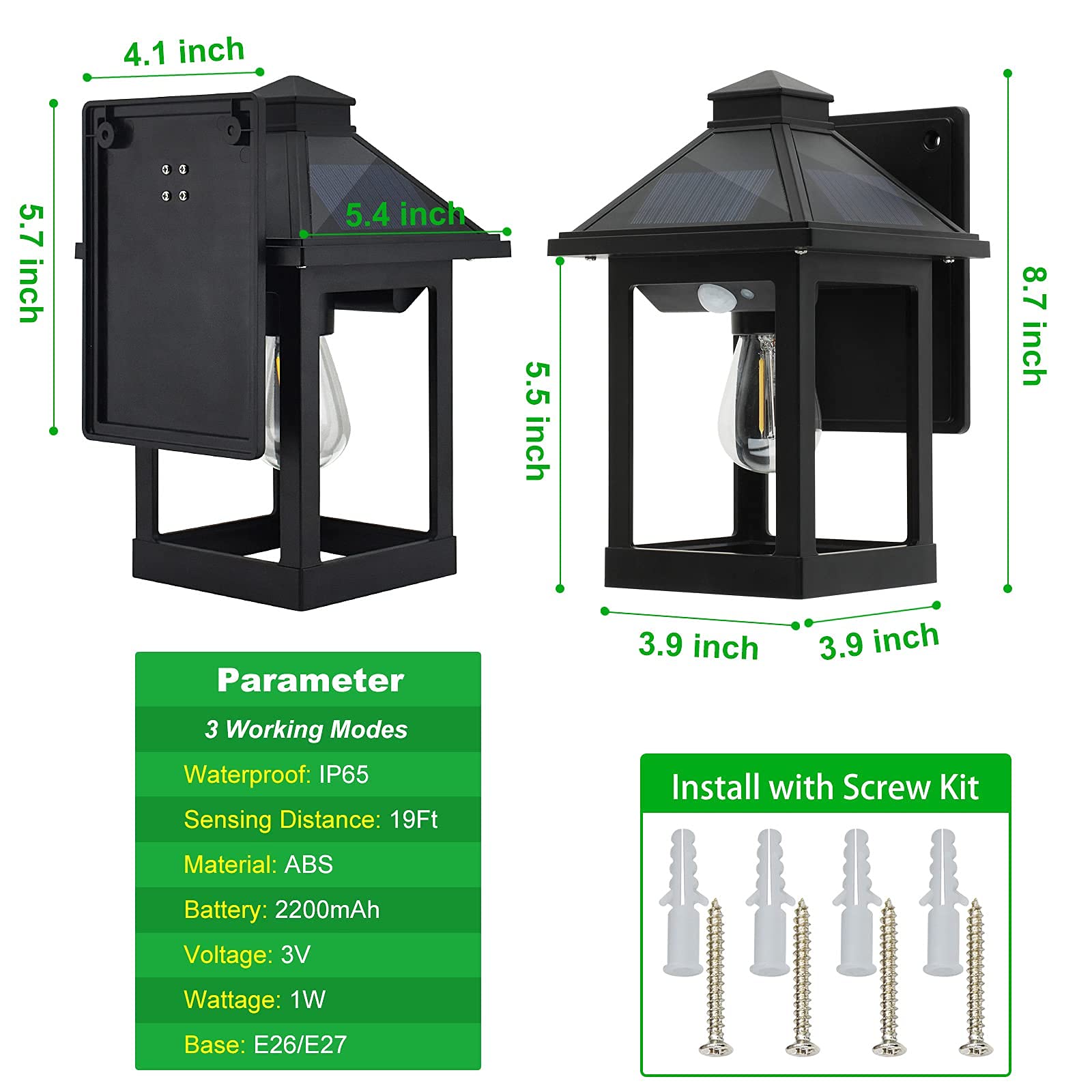 CYHKEE outdoor lanterns install on fences for welcoming entry lighting.