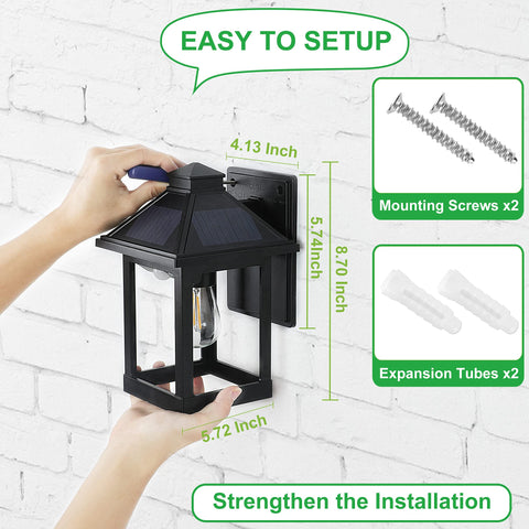 CYHKEE IP65 lanterns withstand rain and snow for year-round outdoor use.