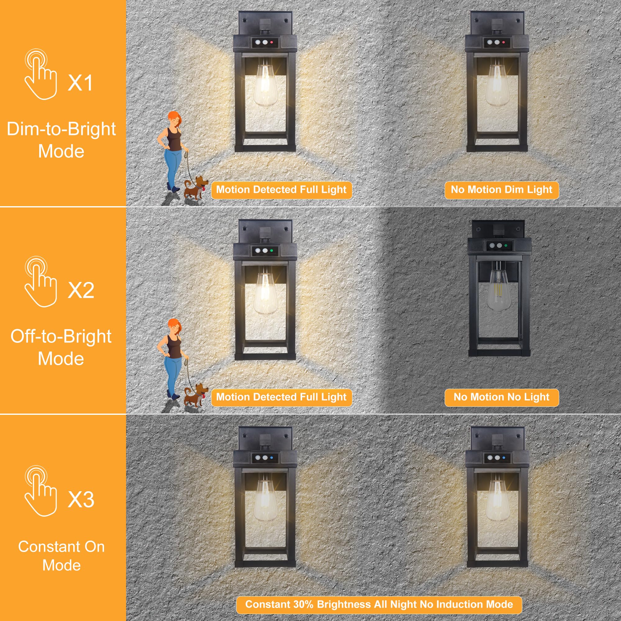 CYHKEE dusk-to-dawn solar light for entryways