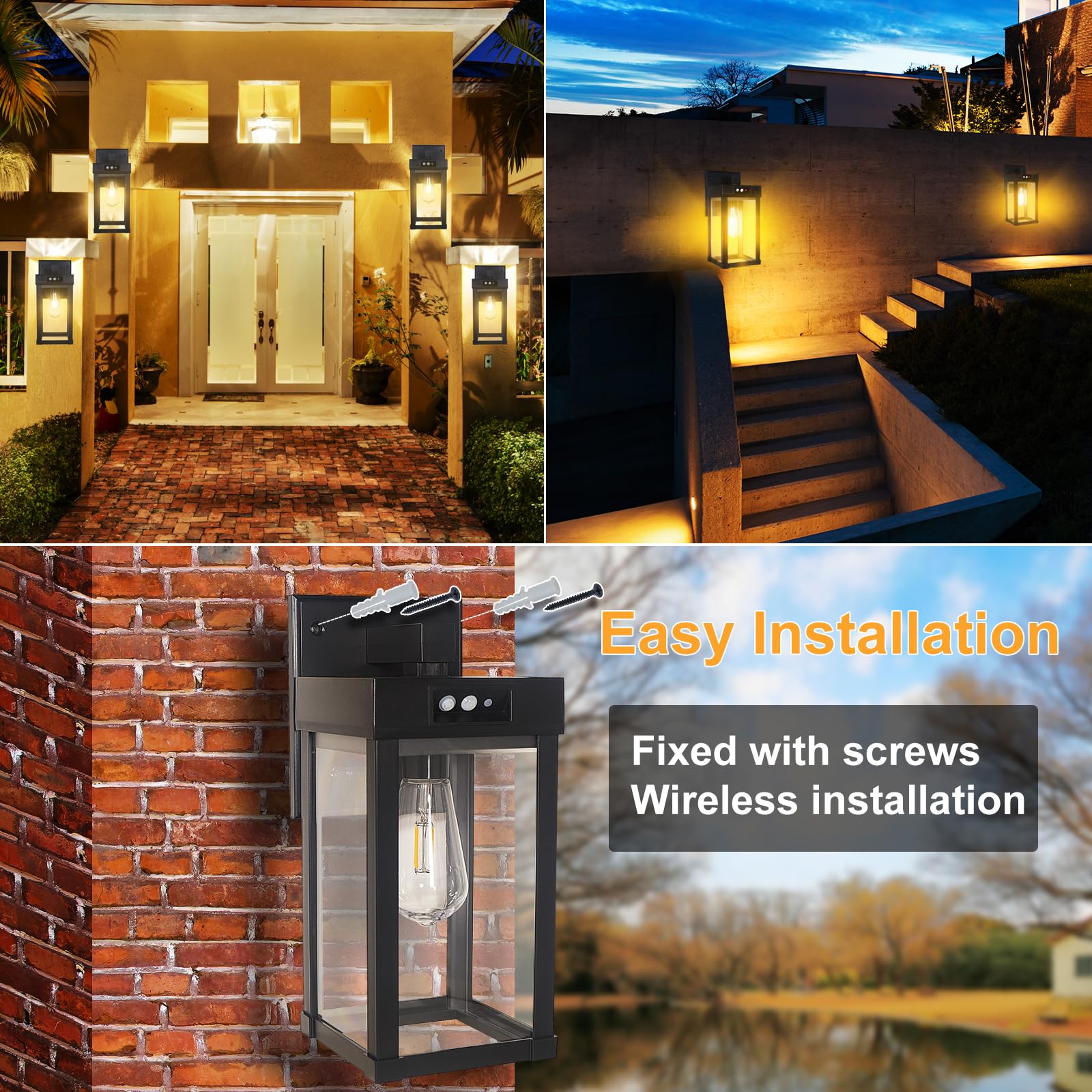 CYHKEE outdoor sconce using easy to replace E26 bulb