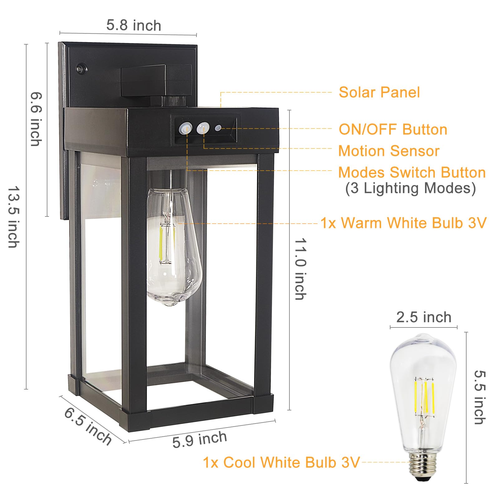 CYHKEE IP65 waterproof wall light withstands rain