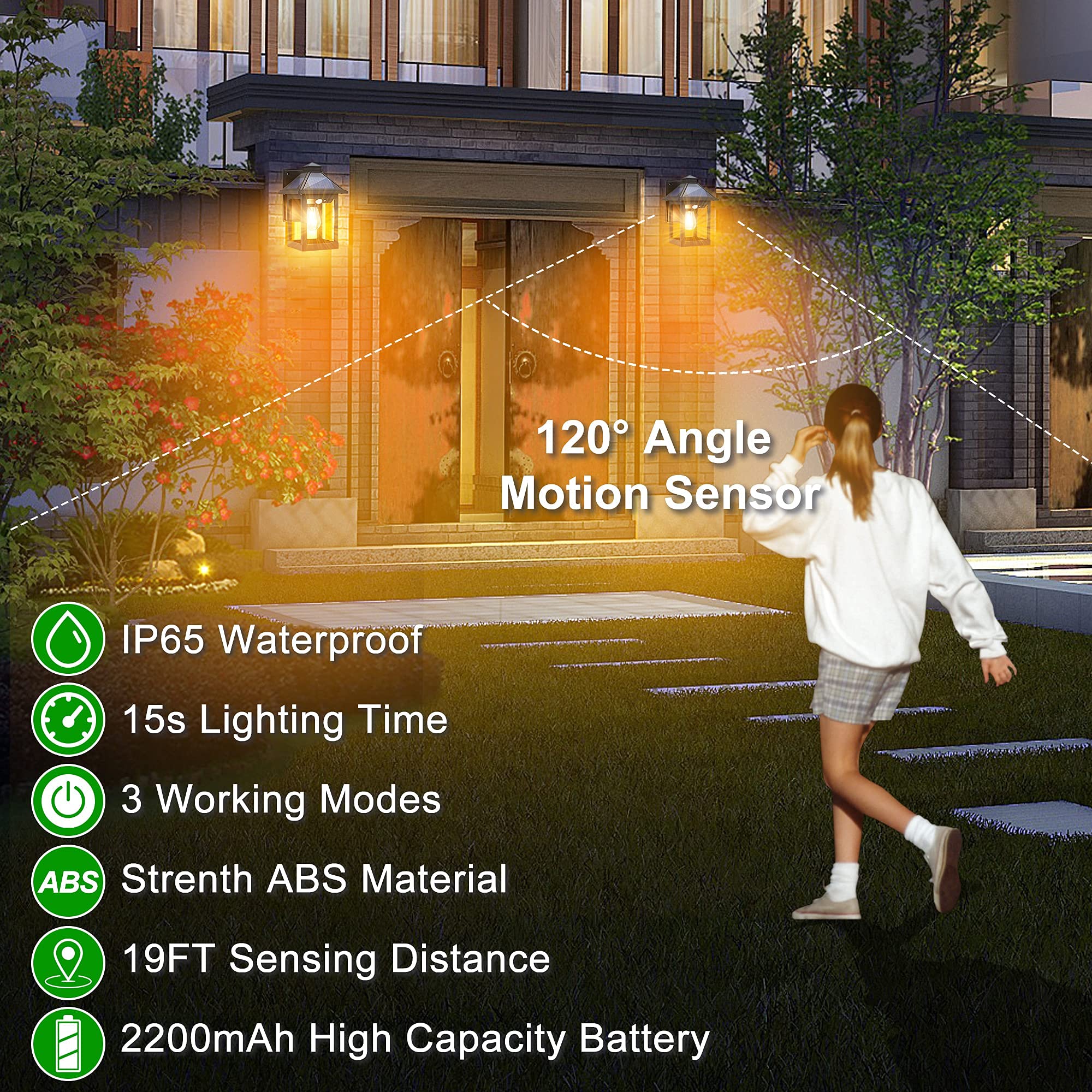 CYHKEE exterior accents add modern style and secure lighting.