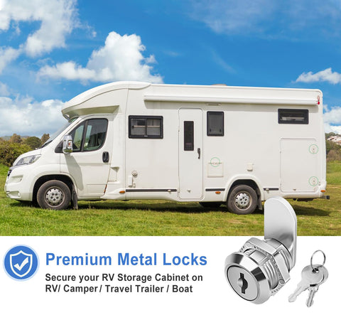 Ideal for mailbox, toolbox, and cabinet applications with Cylinnda cam locks.