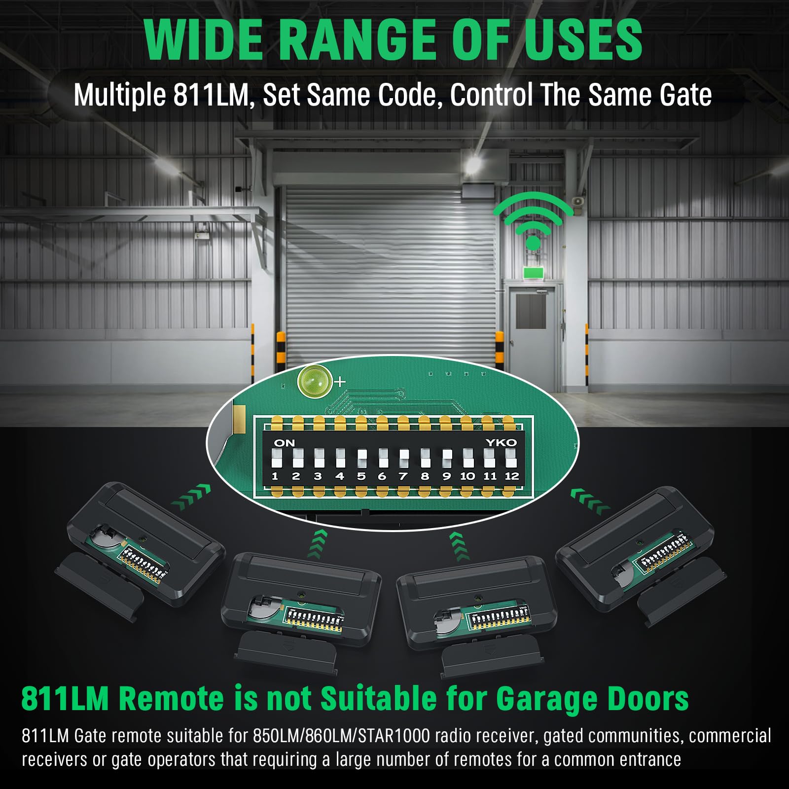 Cylrod 811LM remote battery compartment reveals replaceable CR2032.