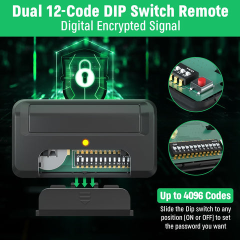 Cylrod 811LMX MC remote in-use for gate access control
