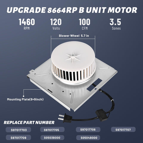 Cylrod motor isolation block reduces vibration for steadier operation.