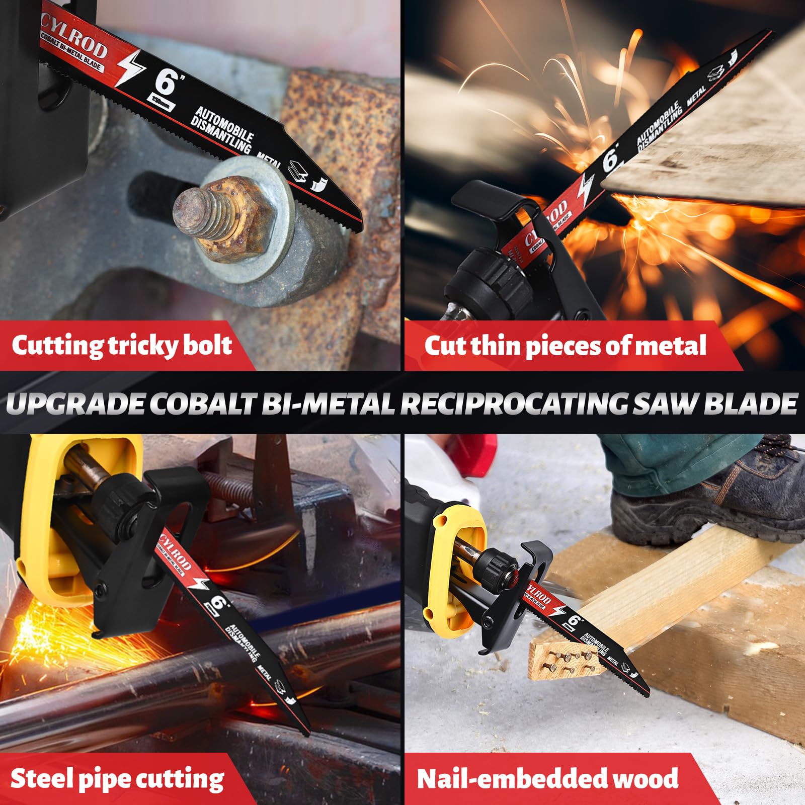 Cylrod quick-release blade for easy, tool-free installation.