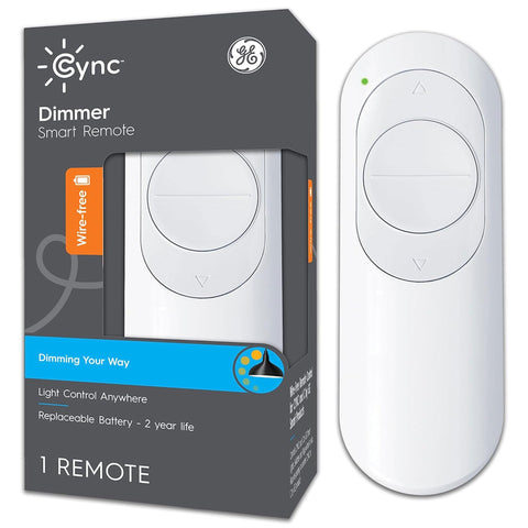 GE Cync battery powered dimmer remote enables wireless lighting control anywhere