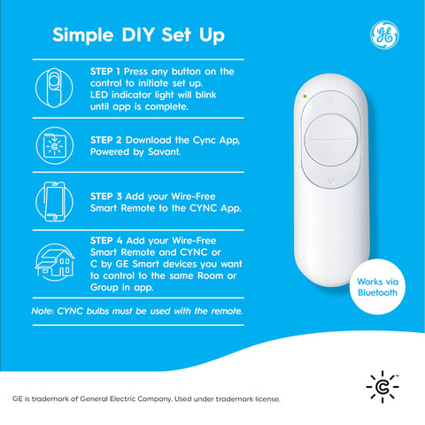 Remote keeps lighting control within reach from bed or sofa