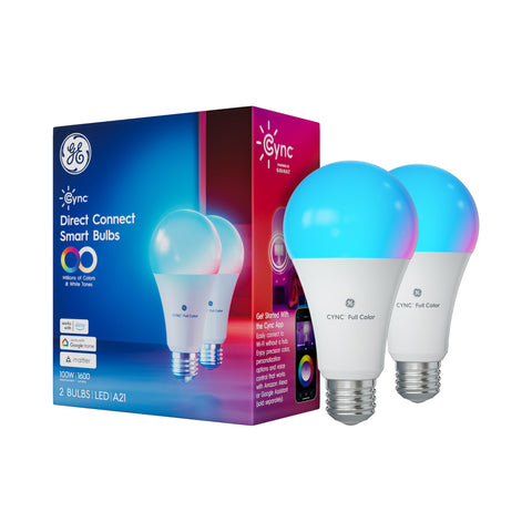 Cync GE A21 bulbs offer color options to suit mood and decor