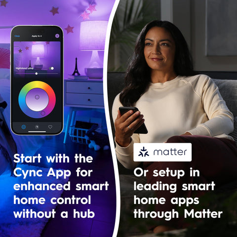 Cync GE A21 bulbs with Matter compatibility for seamless smart home