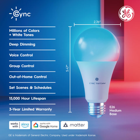 Cync GE A21 bulbs enable voice control for hands-free lighting