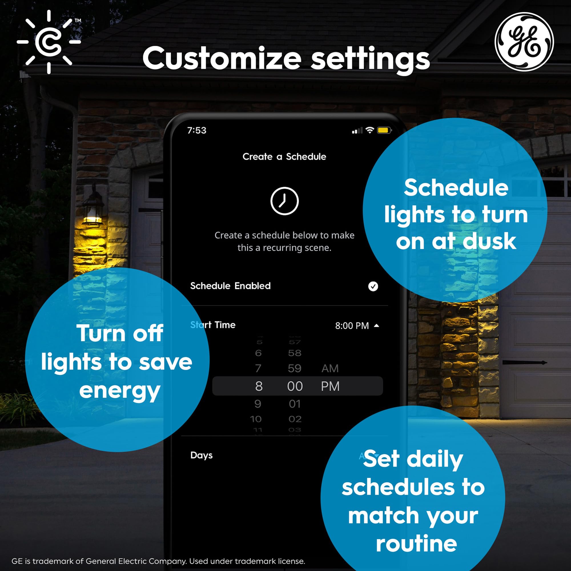 Cync GE PAR38 bulb connects via WiFi and Bluetooth for voice and app control