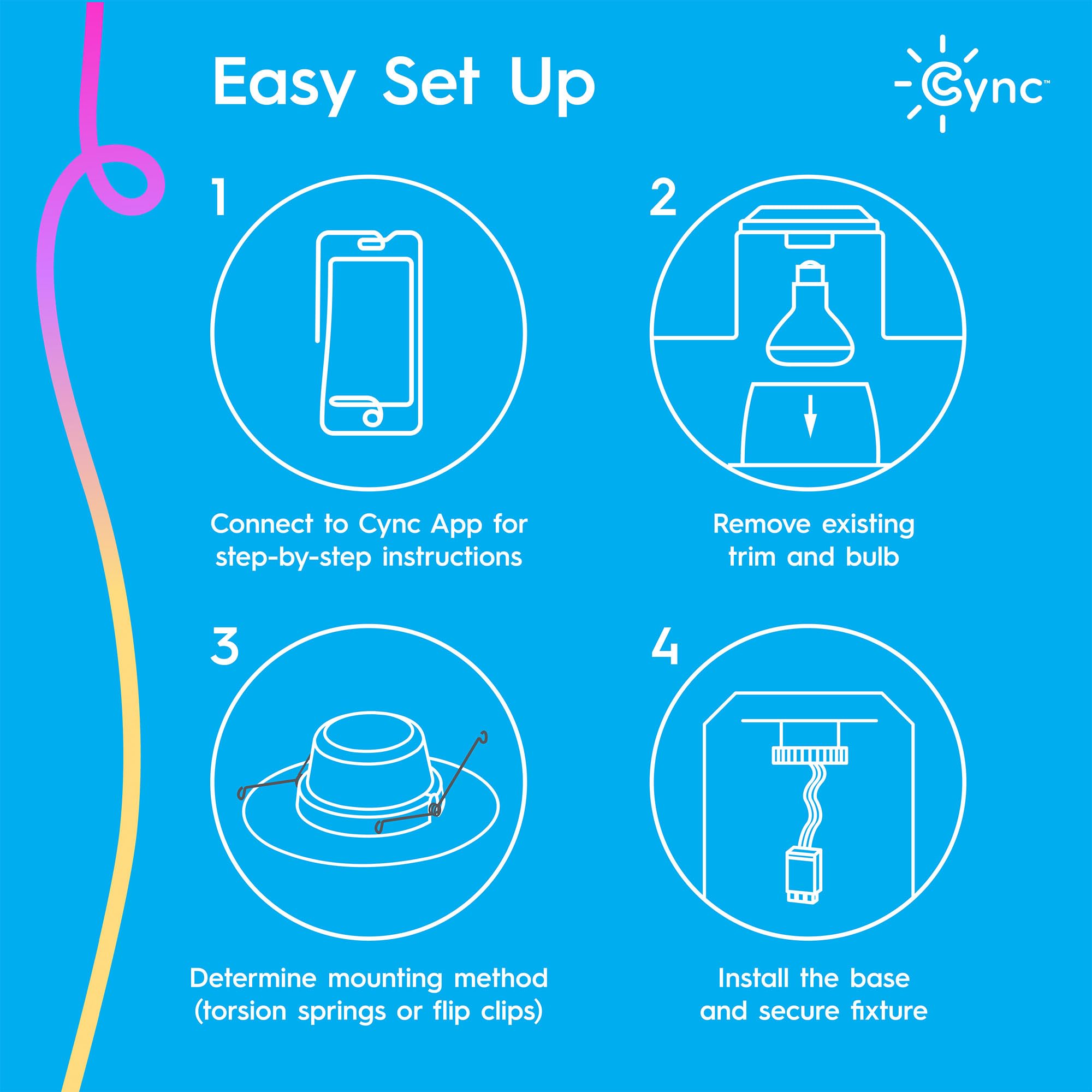 Cync GE Reveal downlight lets you control lighting remotely from anywhere.