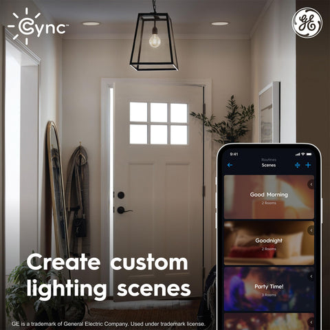 Cync GE Reveal downlight scheduling feature enables daily routines.