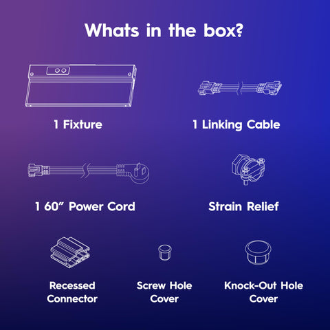 Cync Reveal HD+ included parts for quick installation.