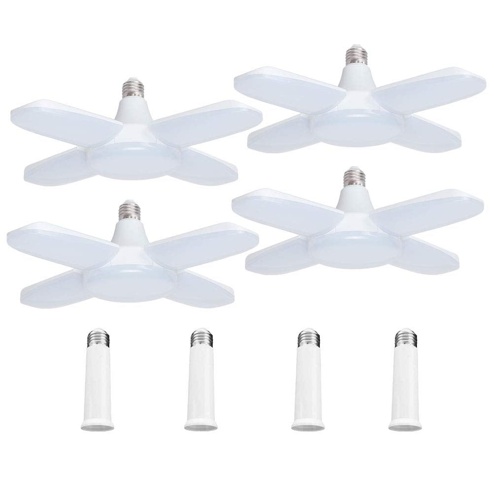 Cynlink LED garage light with five light sources provides even illumination for large spaces