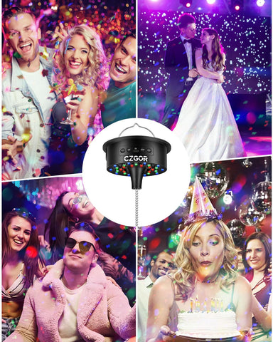 Czgor mirror ball compatibility ensures versatile party setups