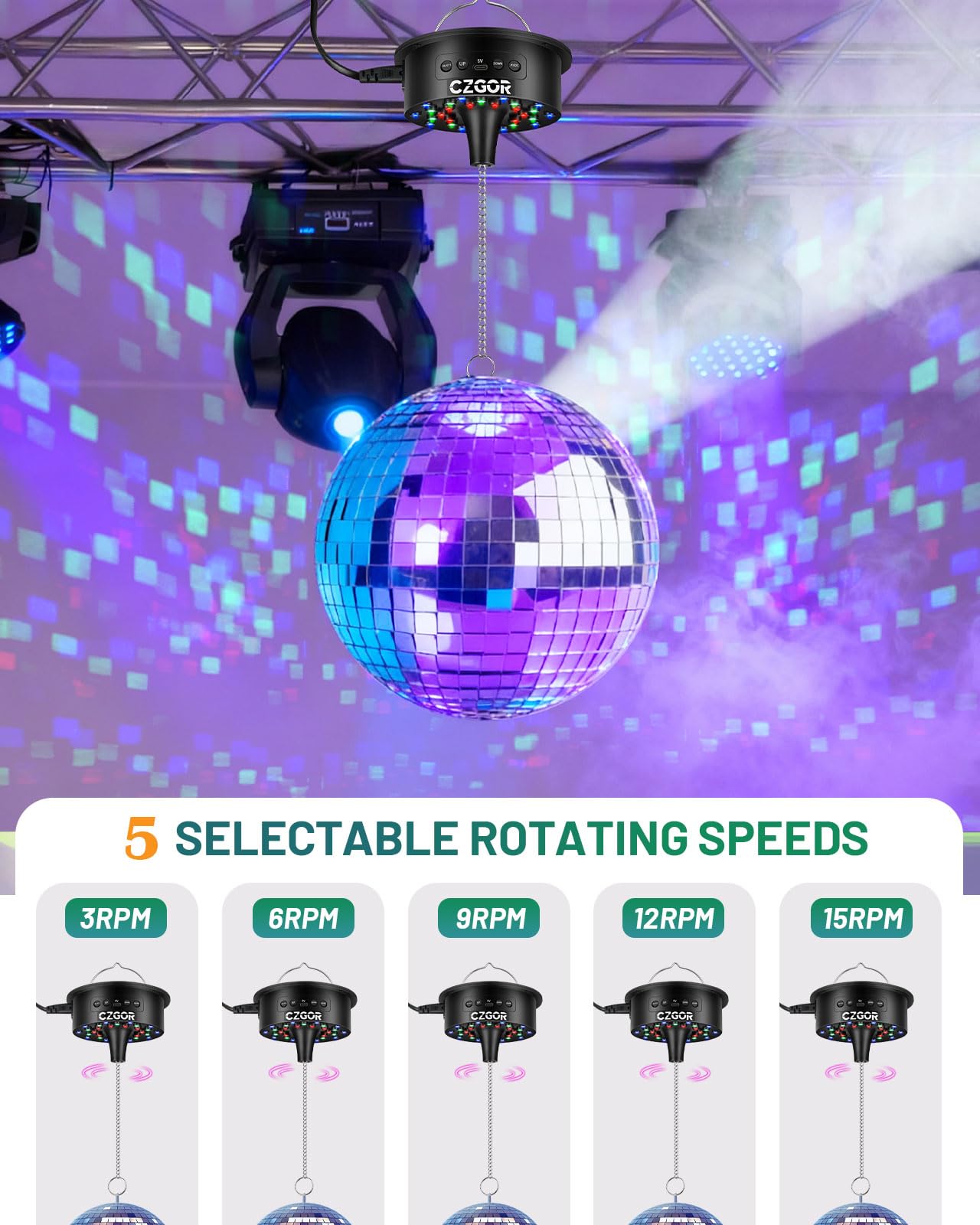 Czgor motor supports multiple power options for flexible setups